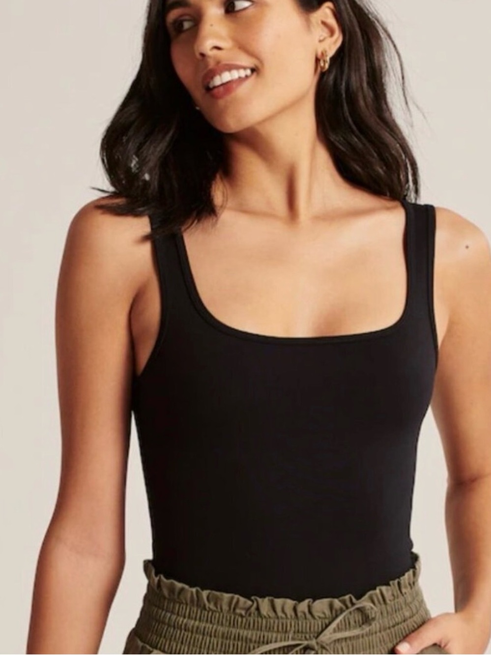 Abercrombie & Fitch Black Bodysuit size M (B1)